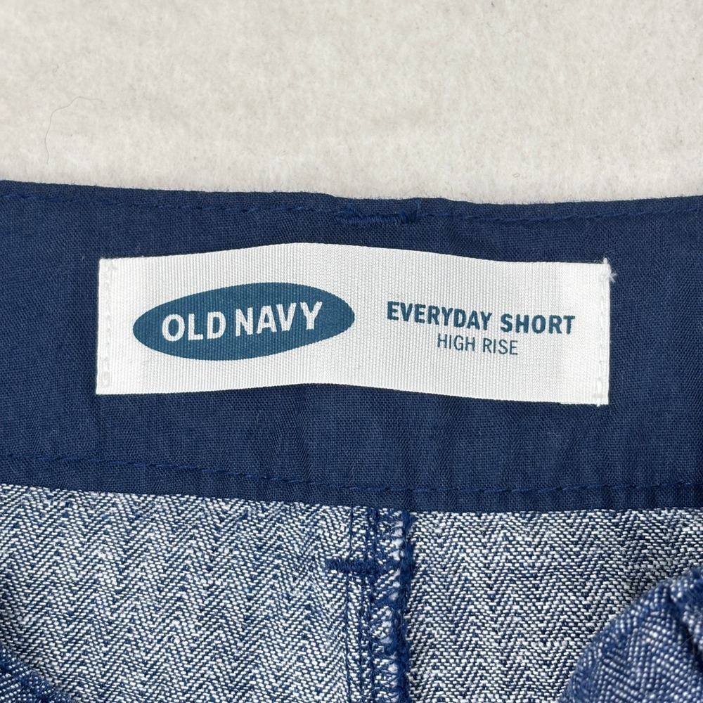 Old Navy Shorts Womens 2 Linen Blend High Rise Coastal Casual - Picture 3 of 8